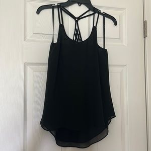 Black Chiffon tank top